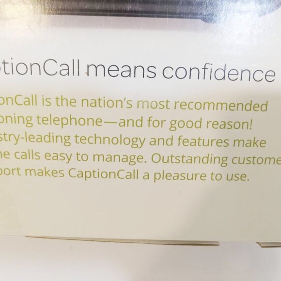 Caption Call Phone 78T Black Hearing Impaired Touch Screen Ethernet Tested - Picture 12 of 16